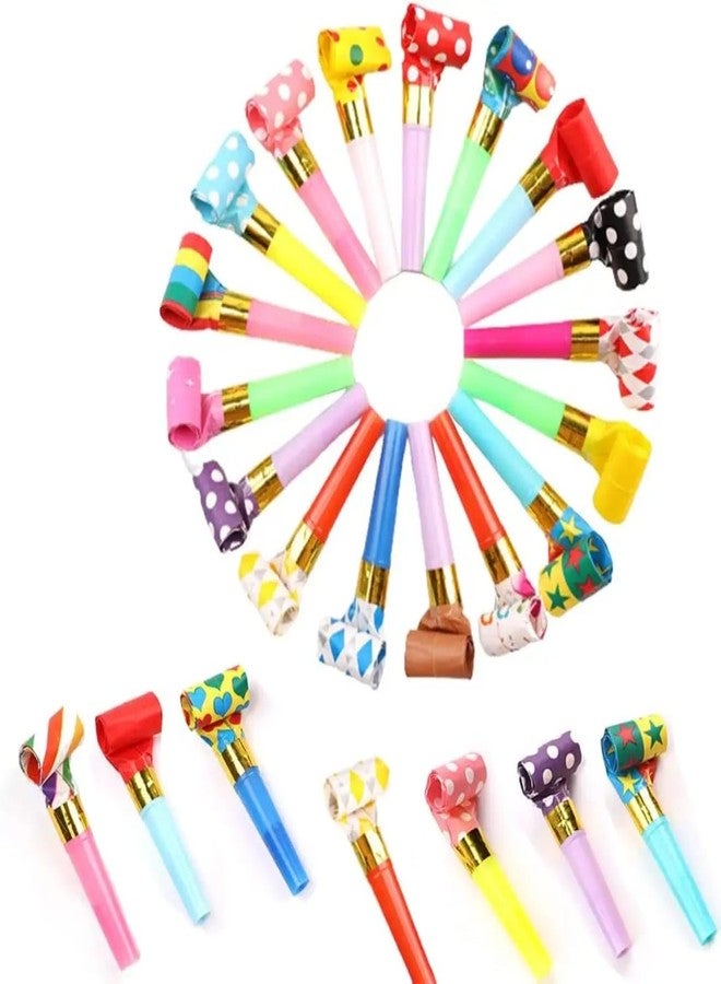VTL Birthday Party Whistles Pack of 50 | Colorful Blowout Noise Makers for Kids | Party Favors, Return Gifts & Celebration Accessories - Image 1